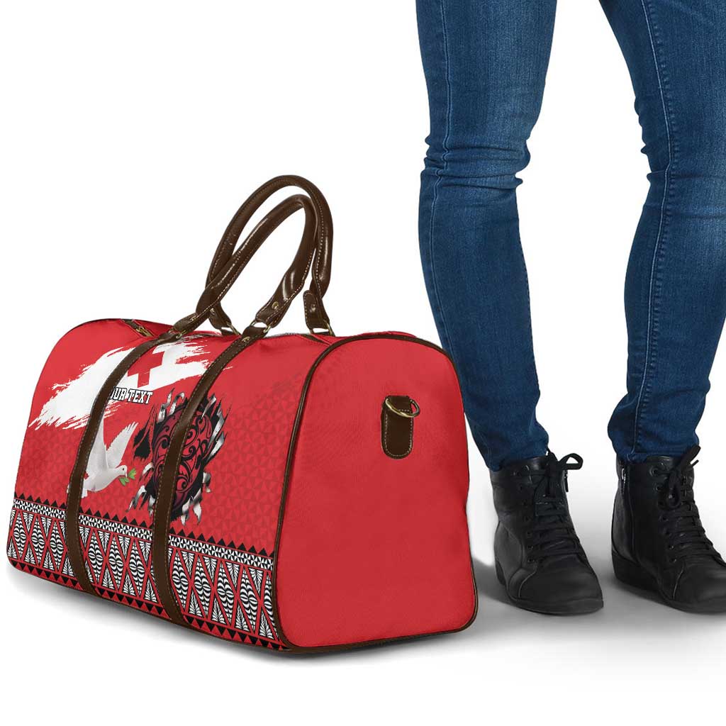 Tonga Heart Tribal Personalised Travel Bag Polynesian Patterns LT9 - Polynesian Pride
