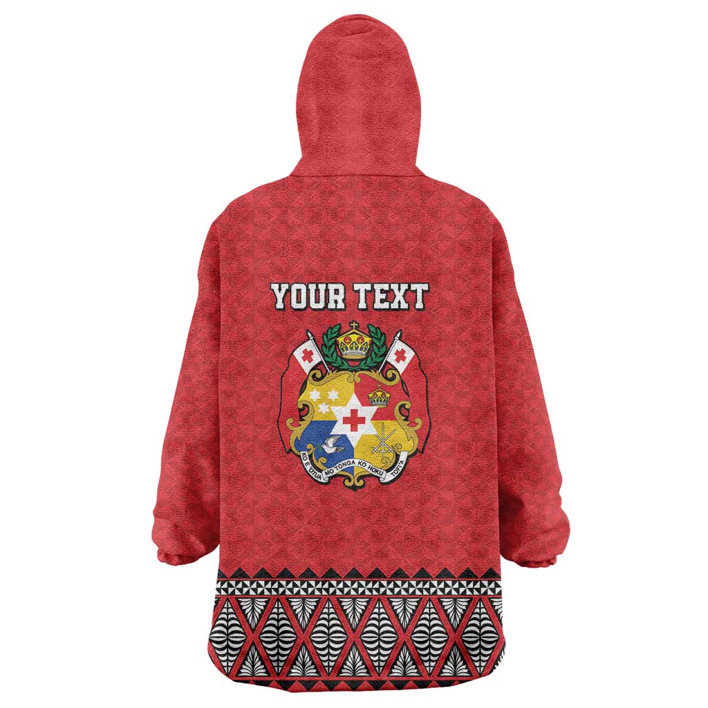 Tonga Heart Tribal Personalised Wearable Blanket Hoodie Polynesian Patterns LT9 - Polynesian Pride