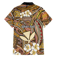Personalised Hawaii Tribal Humpback Whale Hawaiian Shirt Melemele Hibiscus Seamless Pattern LT9 - Polynesian Pride