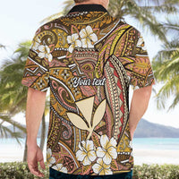 Personalised Hawaii Tribal Humpback Whale Hawaiian Shirt Melemele Hibiscus Seamless Pattern LT9 - Polynesian Pride