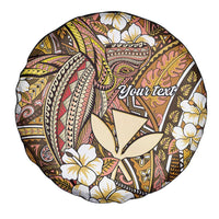Personalised Hawaii Tribal Humpback Whale Spare Tire Cover Melemele Hibiscus Seamless Pattern LT9 - Polynesian Pride