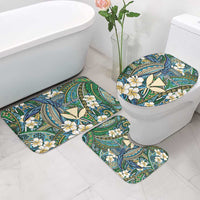 Personalised Hawaii Tribal Humpback Whale Bathroom Set Omaomao Hibiscus Seamless Pattern LT9 - Polynesian Pride