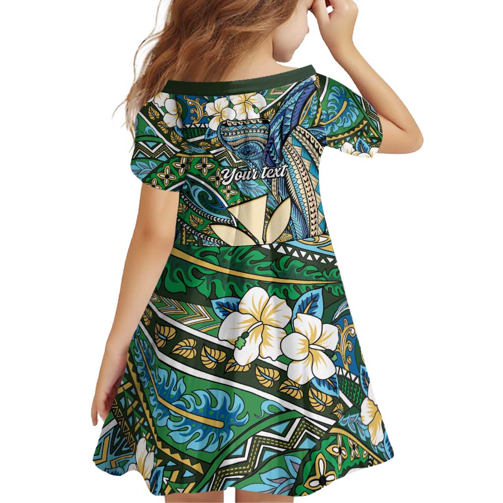 Personalised Hawaii Tribal Humpback Whale Family Matching Tank Maxi Dress and Hawaiian Shirt Omaomao Hibiscus Seamless Pattern