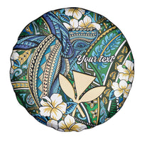 Personalised Hawaii Tribal Humpback Whale Spare Tire Cover Omaomao Hibiscus Seamless Pattern LT9 - Polynesian Pride