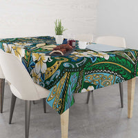 Personalised Hawaii Tribal Humpback Whale Tablecloth Omaomao Hibiscus Seamless Pattern LT9 - Polynesian Pride