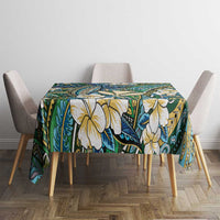 Personalised Hawaii Tribal Humpback Whale Tablecloth Omaomao Hibiscus Seamless Pattern LT9 - Polynesian Pride