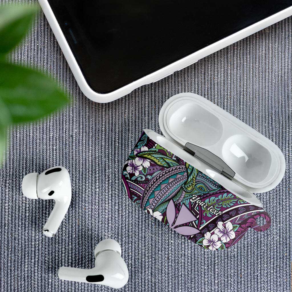 Personalised Hawaii Tribal Humpback Whale AirPods Case Poni Hibiscus Seamless Pattern LT9 - Polynesian Pride