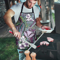 Personalised Hawaii Tribal Humpback Whale Apron Poni Hibiscus Seamless Pattern LT9 - Polynesian Pride