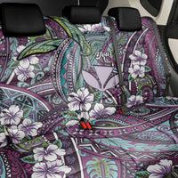 Personalised Hawaii Tribal Humpback Whale Back Car Seat Cover Poni Hibiscus Seamless Pattern