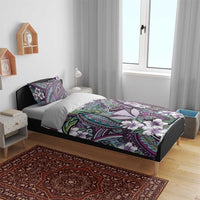 Personalised Hawaii Tribal Humpback Whale Bedding Set Poni Hibiscus Seamless Pattern LT9 - Polynesian Pride