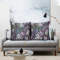 Personalised Hawaii Tribal Humpback Whale Pillow Cover Poni Hibiscus Seamless Pattern LT9 - Polynesian Pride