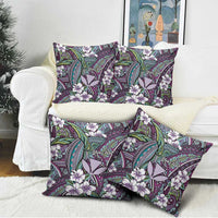 Personalised Hawaii Tribal Humpback Whale Pillow Cover Poni Hibiscus Seamless Pattern LT9 - Polynesian Pride