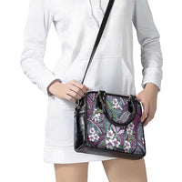 Personalised Hawaii Tribal Humpback Whale Shoulder Handbag Poni Hibiscus Seamless Pattern LT9 - Polynesian Pride