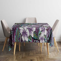 Personalised Hawaii Tribal Humpback Whale Tablecloth Poni Hibiscus Seamless Pattern LT9 - Polynesian Pride