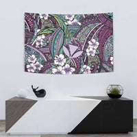 Personalised Hawaii Tribal Humpback Whale Tapestry Poni Hibiscus Seamless Pattern