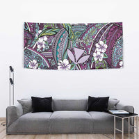 Personalised Hawaii Tribal Humpback Whale Tapestry Poni Hibiscus Seamless Pattern