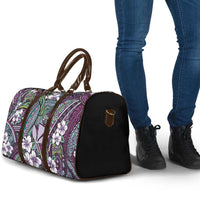 Personalised Hawaii Tribal Humpback Whale Travel Bag Poni Hibiscus Seamless Pattern LT9 - Polynesian Pride