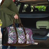 Personalised Hawaii Tribal Humpback Whale Travel Bag Poni Hibiscus Seamless Pattern LT9 - Polynesian Pride