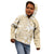 Custom Indo Fijians Kid Hoodie Fiji ke Hindustani Polyneisan Paisley Beige Style