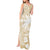 Custom Indo Fijians Tank Maxi Dress Fiji ke Hindustani Polyneisan Paisley Beige Style