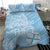 Custom Indo Fijians Bedding Set Fiji ke Hindustani Polyneisan Paisley Blue Style