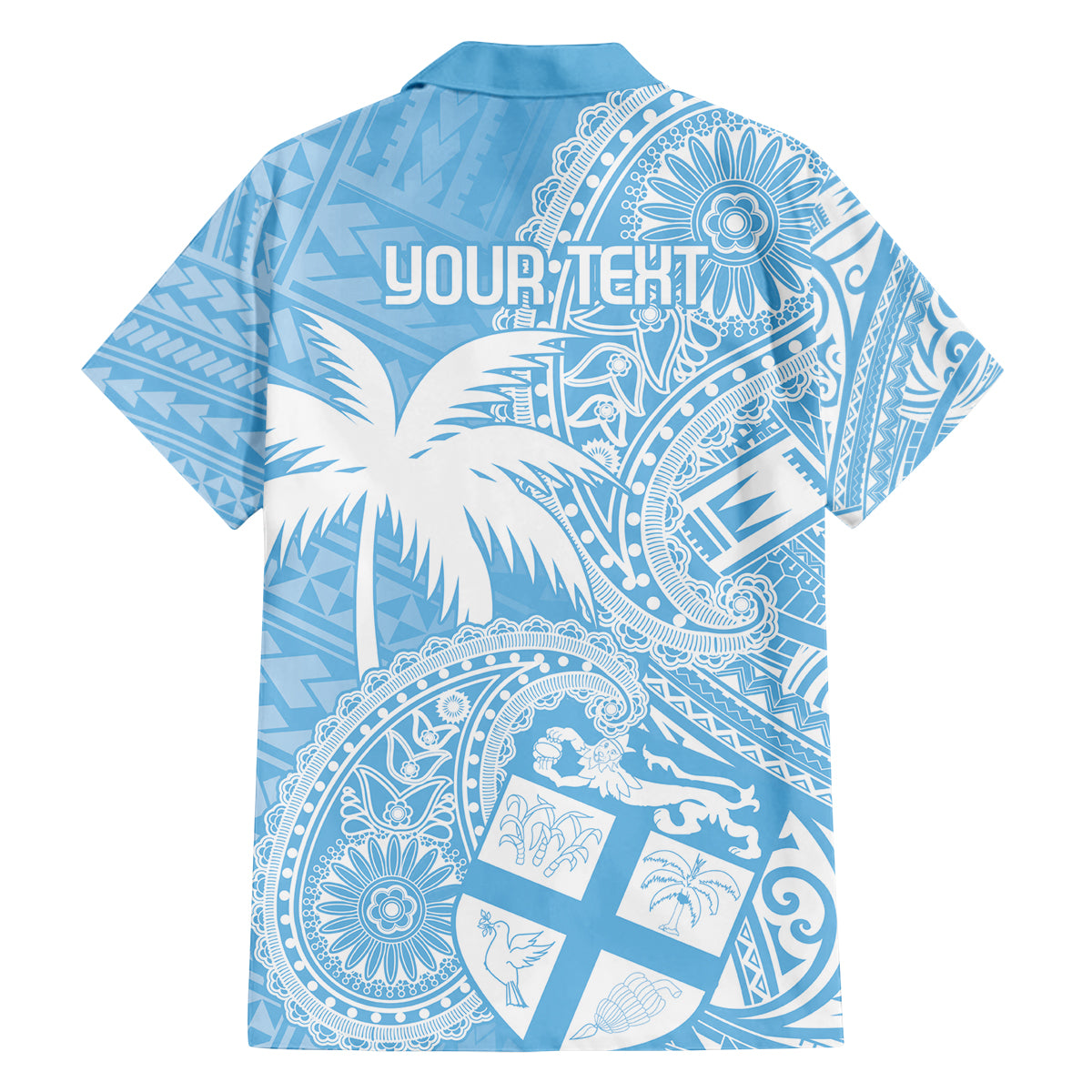 Custom Indo Fijians Family Matching Long Sleeve Bodycon Dress and Hawaiian Shirt Fiji ke Hindustani Polyneisan Paisley Blue Style