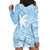 Custom Indo Fijians Hoodie Dress Fiji ke Hindustani Polyneisan Paisley Blue Style