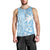 Custom Indo Fijians Men Tank Top Fiji ke Hindustani Polyneisan Paisley Blue Style