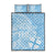 Custom Indo Fijians Quilt Bed Set Fiji ke Hindustani Polyneisan Paisley Blue Style