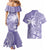 Custom Indo Fijians Couples Matching Mermaid Dress and Hawaiian Shirt Fiji ke Hindustani Polyneisan Paisley Purple Style