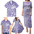 Custom Indo Fijians Family Matching Puletasi and Hawaiian Shirt Fiji ke Hindustani Polyneisan Paisley Purple Style