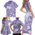 Custom Indo Fijians Family Matching Short Sleeve Bodycon Dress and Hawaiian Shirt Fiji ke Hindustani Polyneisan Paisley Purple Style