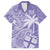 Custom Indo Fijians Family Matching Short Sleeve Bodycon Dress and Hawaiian Shirt Fiji ke Hindustani Polyneisan Paisley Purple Style