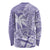 Custom Indo Fijians Long Sleeve Shirt Fiji ke Hindustani Polyneisan Paisley Purple Style