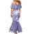 Custom Indo Fijians Mermaid Dress Fiji ke Hindustani Polyneisan Paisley Purple Style