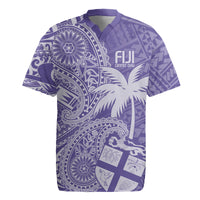Custom Indo Fijians Rugby Jersey Fiji ke Hindustani Polyneisan Paisley Purple Style