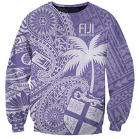 Custom Indo Fijians Sweatshirt Fiji ke Hindustani Polyneisan Paisley Purple Style