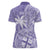 Custom Indo Fijians Women Polo Shirt Fiji ke Hindustani Polyneisan Paisley Purple Style