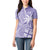 Custom Indo Fijians Women Polo Shirt Fiji ke Hindustani Polyneisan Paisley Purple Style