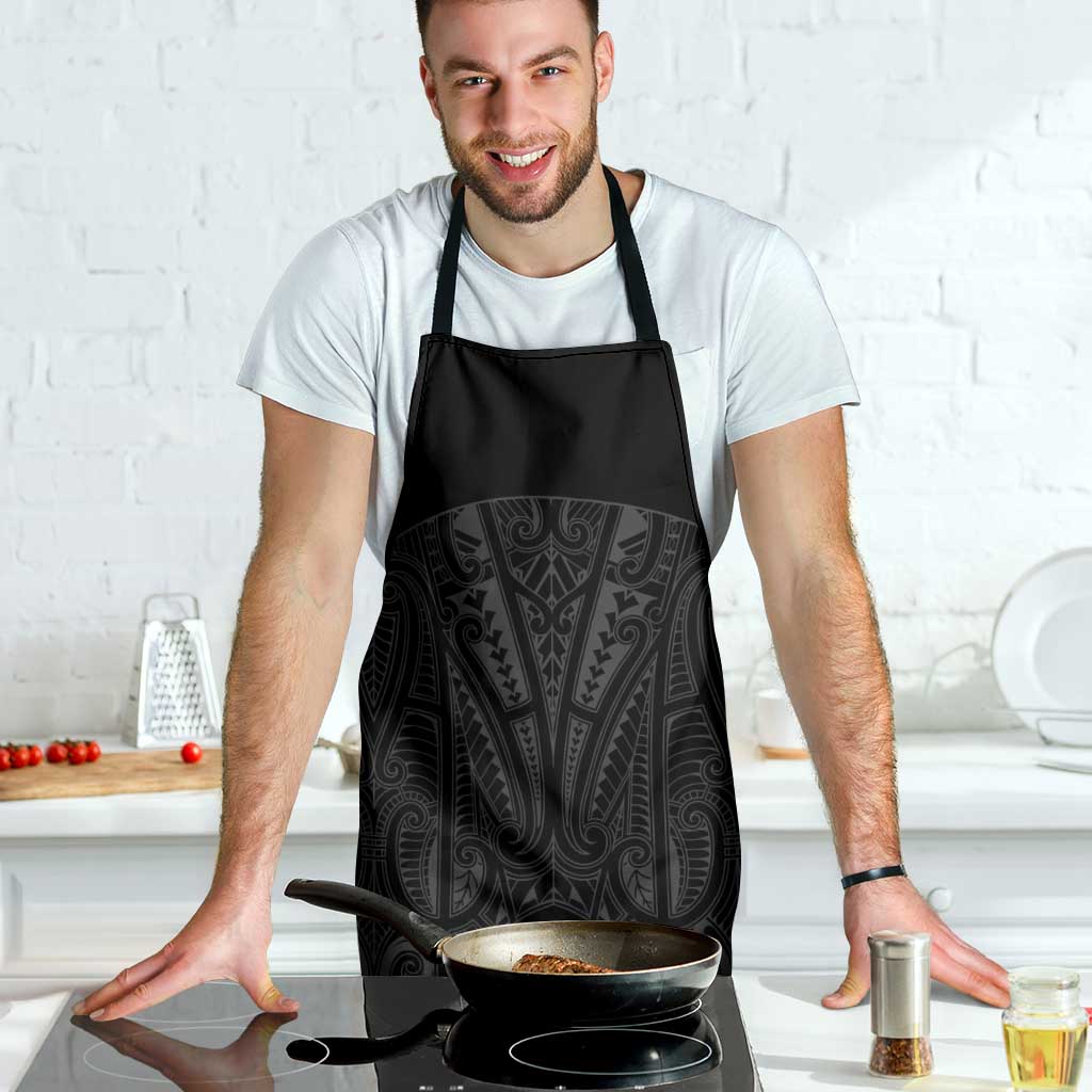 Queensland Maori Rugby Nga Hau e Wha Apron Black Motif - Polynesian Pride