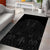 Queensland Maori Rugby Nga Hau e Wha Area Rug Black Motif