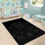 Queensland Maori Rugby Nga Hau e Wha Area Rug Black Motif
