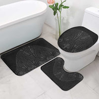 Queensland Maori Rugby Nga Hau e Wha Bathroom Set Black Motif - Polynesian Pride