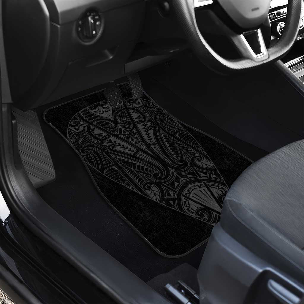 Queensland Maori Rugby Nga Hau e Wha Car Mats Black Motif