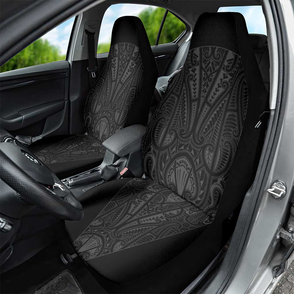 Queensland Maori Rugby Nga Hau e Wha Car Seat Cover Black Motif