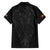 Queensland Maori Rugby Nga Hau e Wha Family Matching Off The Shoulder Long Sleeve Dress and Hawaiian Shirt Black Motif