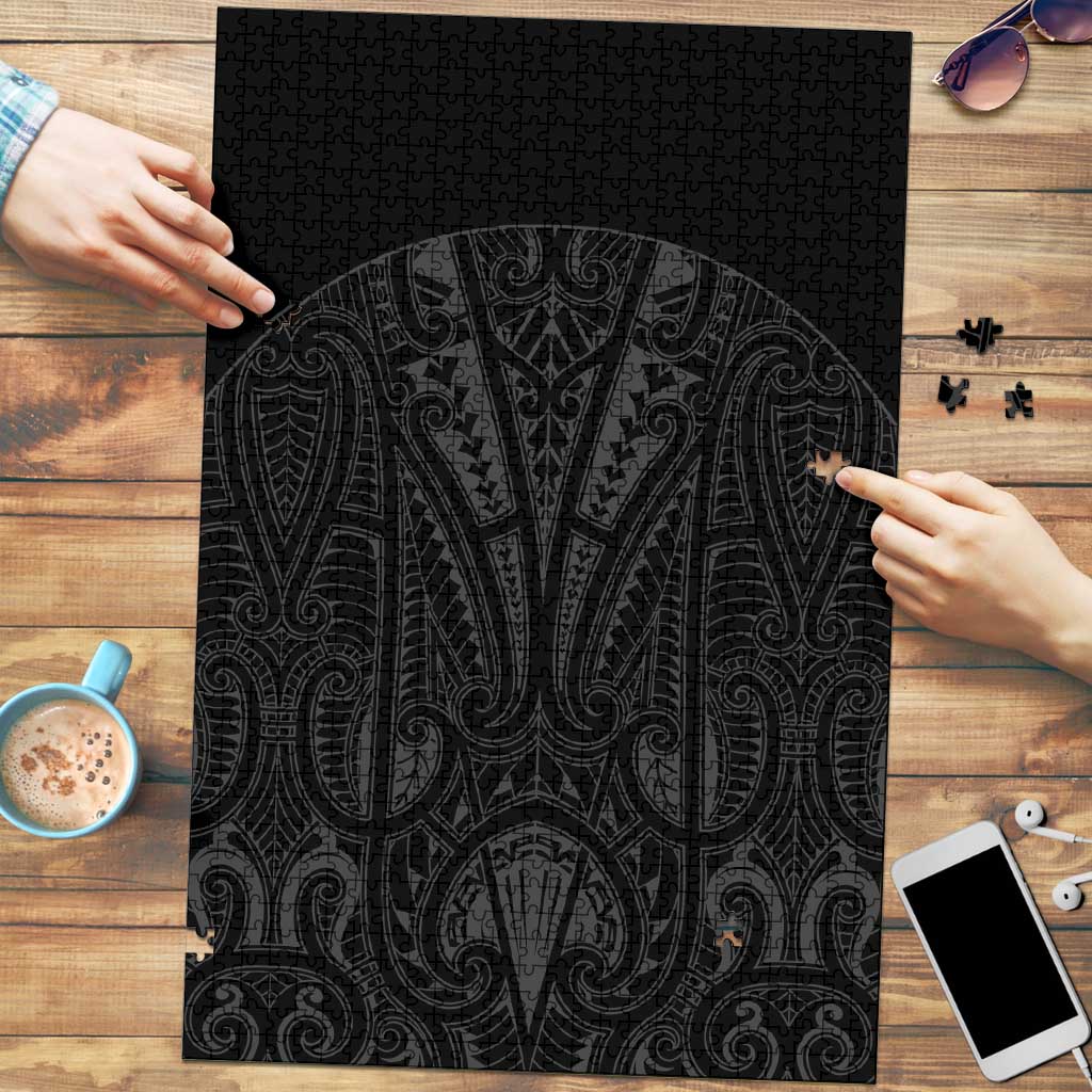 Queensland Maori Rugby Nga Hau e Wha Puzzle Black Motif - Polynesian Pride