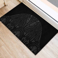 Queensland Maori Rugby Nga Hau e Wha Rubber Doormat Black Motif