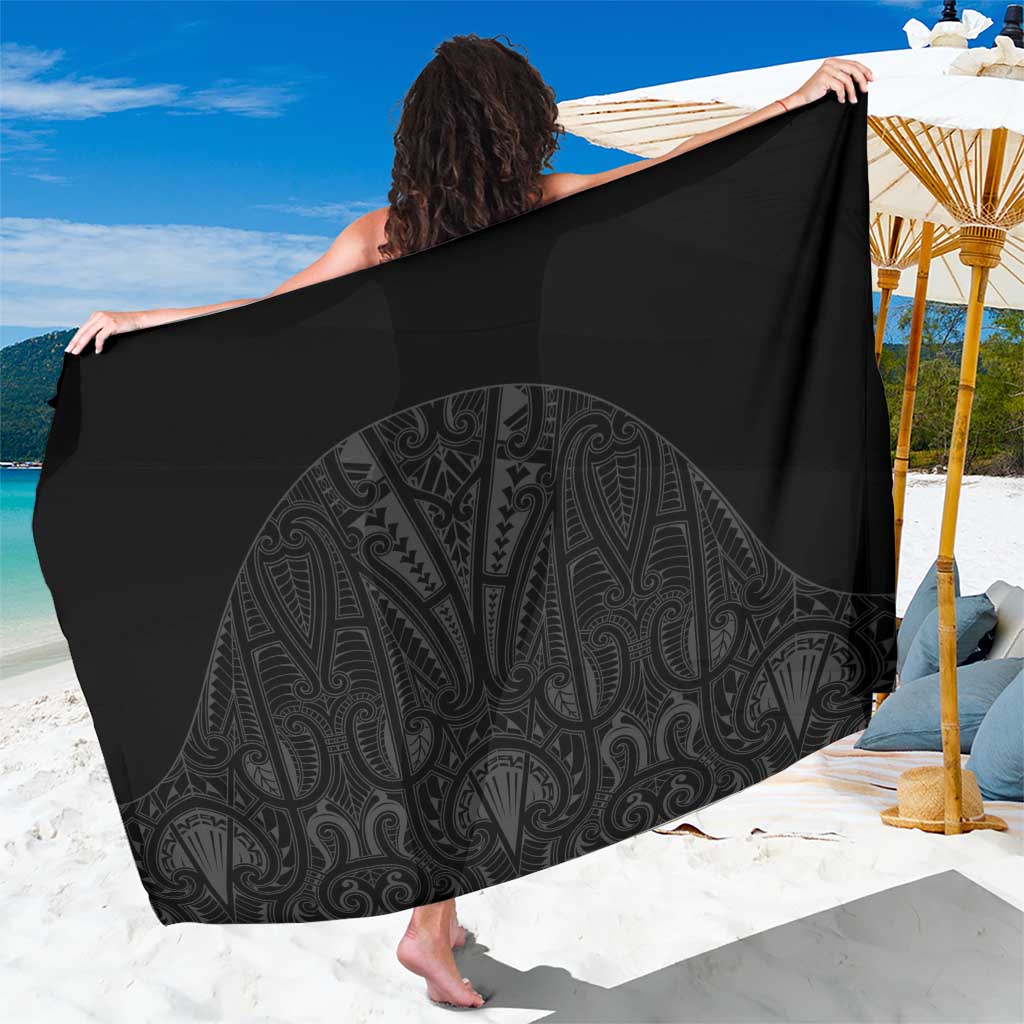 Queensland Maori Rugby Nga Hau e Wha Sarong Black Motif