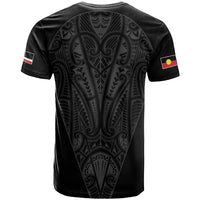 Queensland Maori Rugby Nga Hau e Wha T Shirt Black Motif